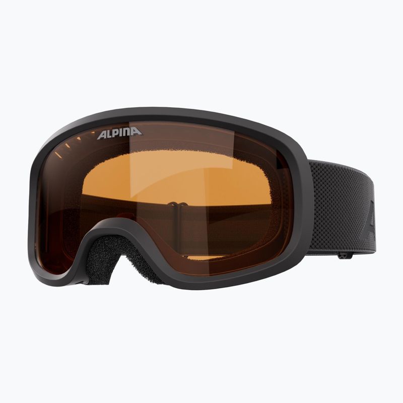 Gogle narciarskie dziecięce Alpina Piney 2.0 black matte/orange 2