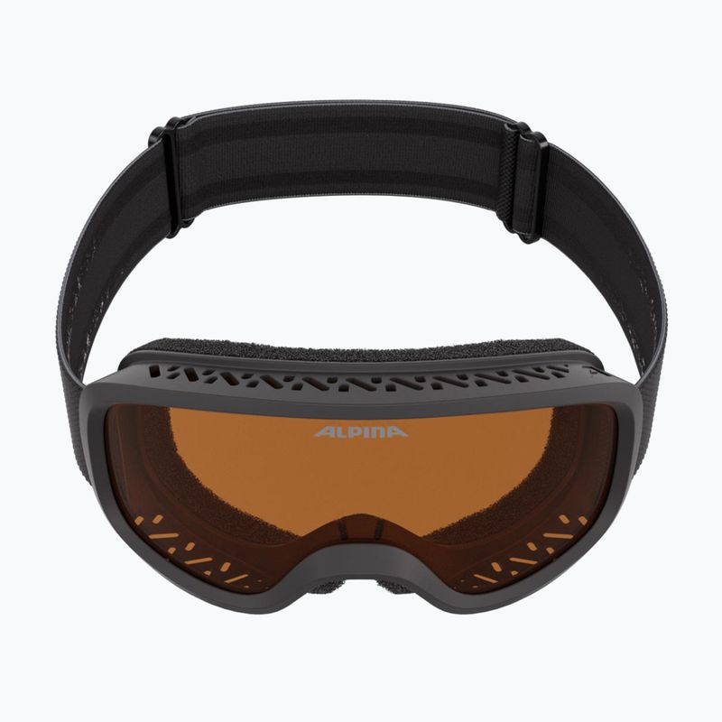 Gogle narciarskie dziecięce Alpina Piney 2.0 black matte/orange 4
