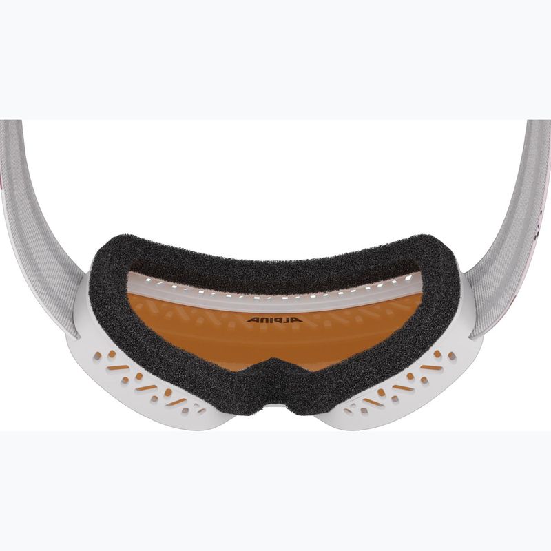 Gogle narciarskie dziecięce Alpina Piney 2.0 white/rose matt/orange 6