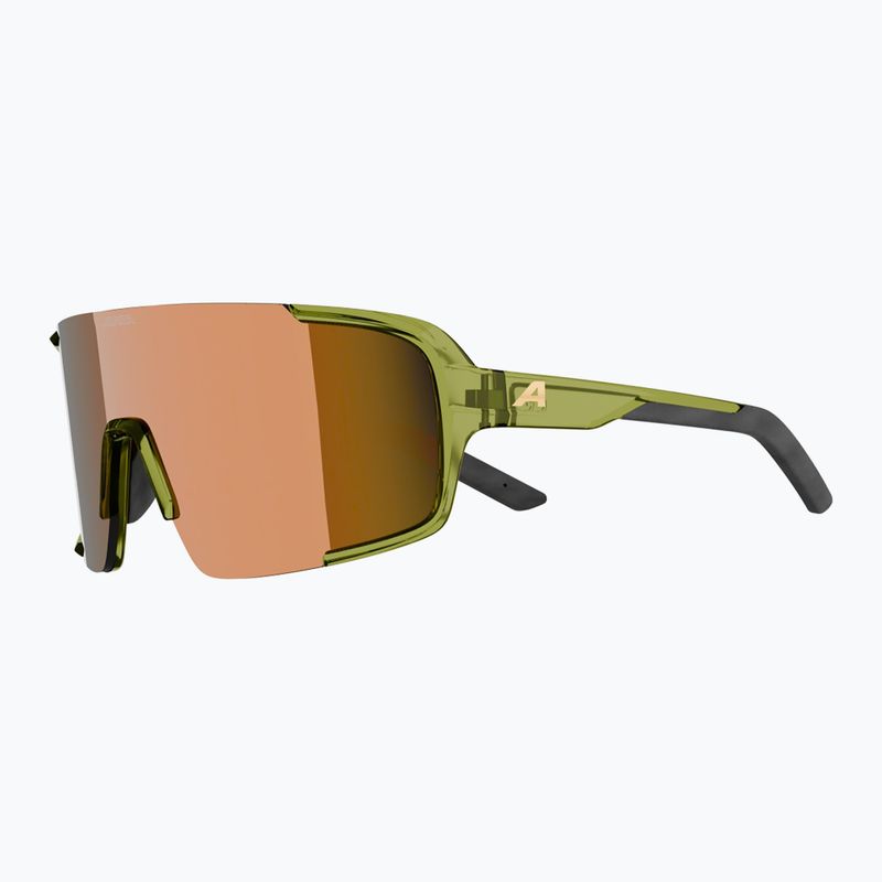 Okulary przeciwsłoneczne Alpina Lumin green transparent gloss/gold mirror 4