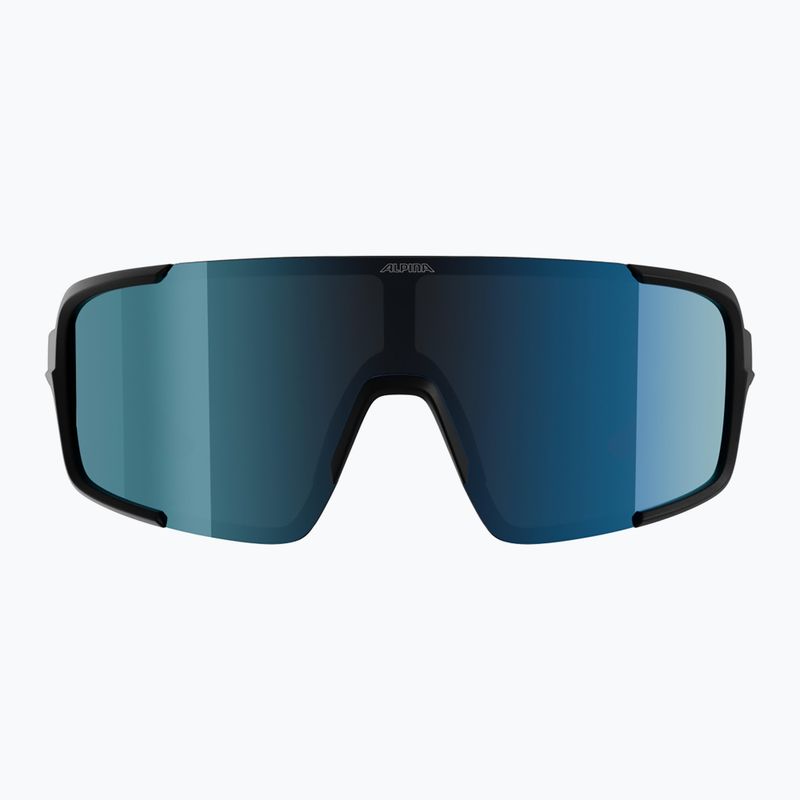 Okulary przeciwsłoneczne Alpina Lumin black matt/blue mirror 2