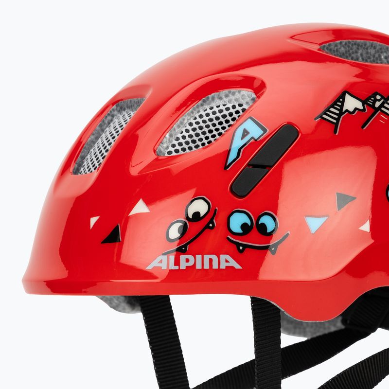Kask rowerowy dziecięcy Alpina Ximo 2 Jr red smile gloss 8