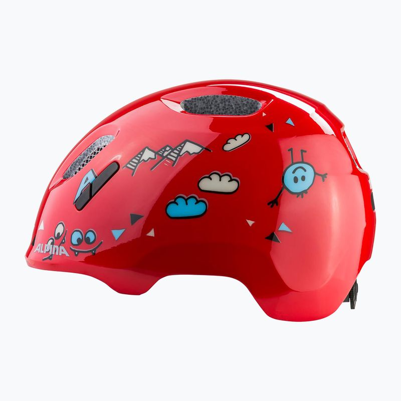 Kask rowerowy dziecięcy Alpina Ximo 2 Jr red smile gloss 2