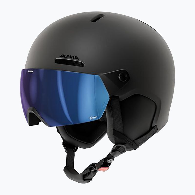 Kask narciarski Alpina Arber 2 Visor Q-Lite black matte