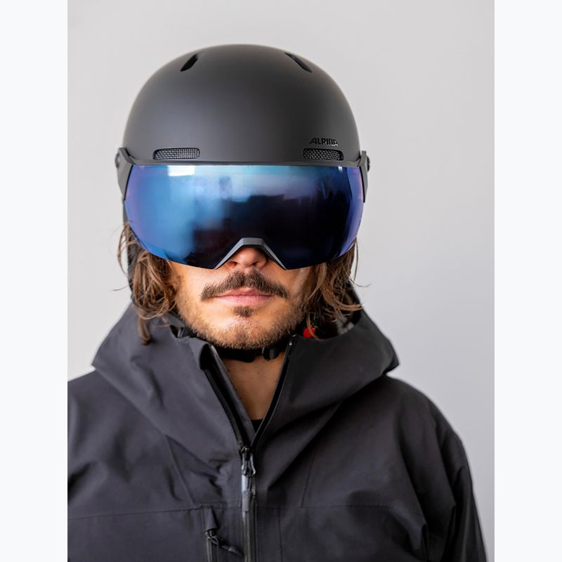 Kask narciarski Alpina Arber 2 Visor Q-Lite black matte 5