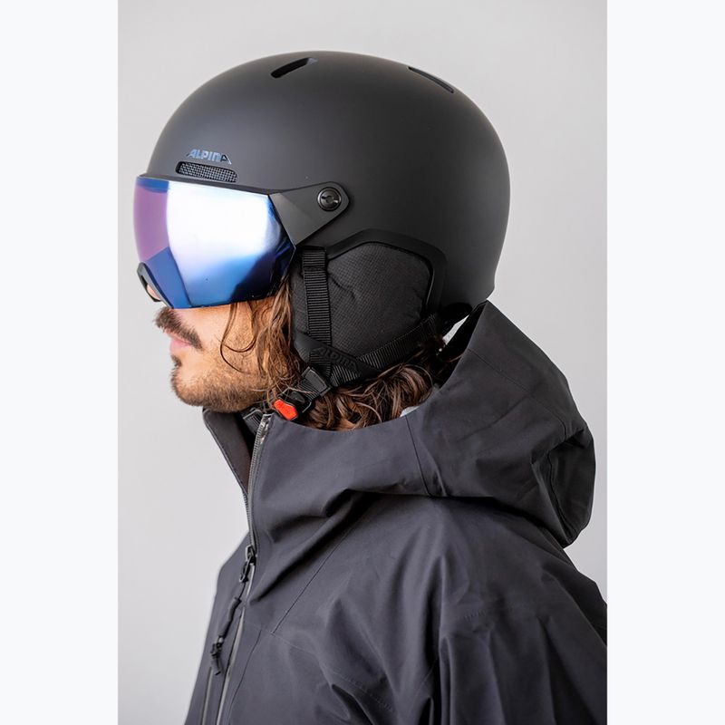 Kask narciarski Alpina Arber 2 Visor Q-Lite black matte 6