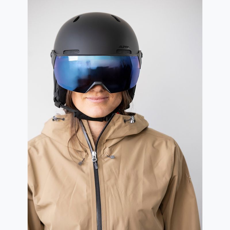 Kask narciarski Alpina Arber 2 Visor Q-Lite black matte 7