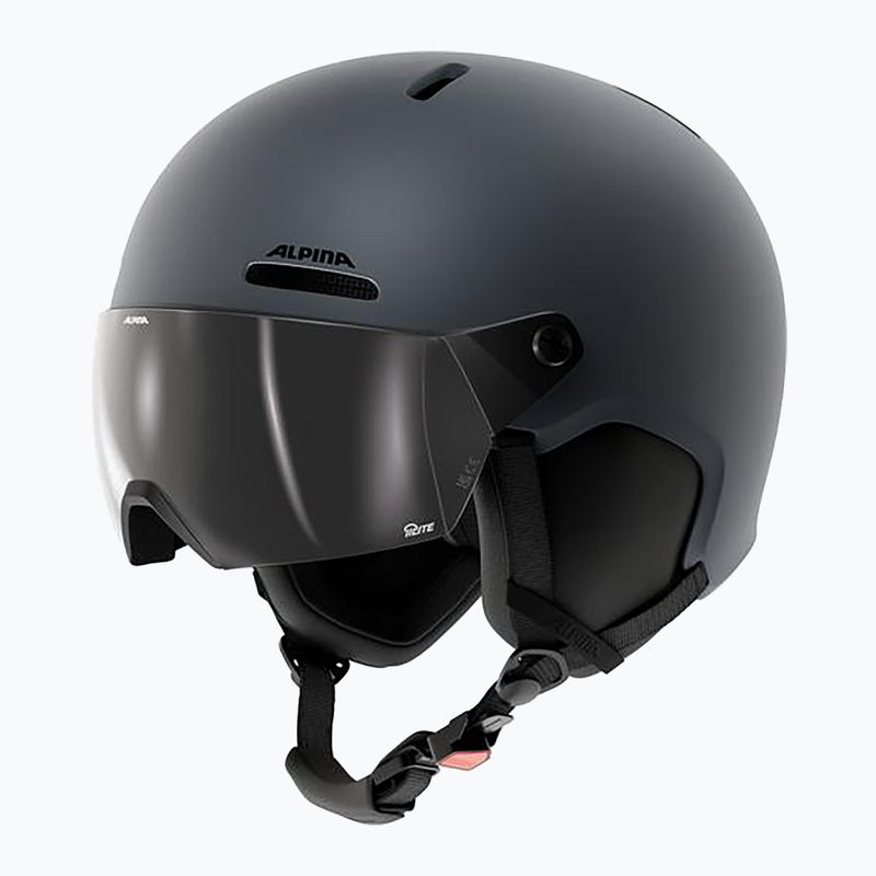Kask narciarski Alpina Arber 2 Visor Q-Lite midnight grey