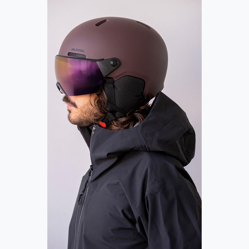 Kask narciarski Alpina Arber 2 Visor Q-Lite ox brown matt 6