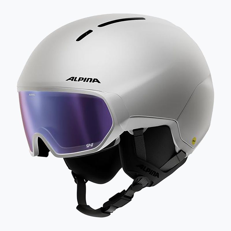 Kask narciarski Alpina Vizzard QV MIPS white matt