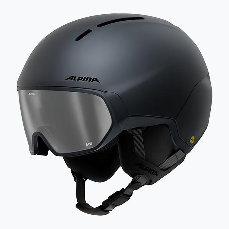 Kask narciarski Alpina Vizzard QV MIPS midnight grey matt