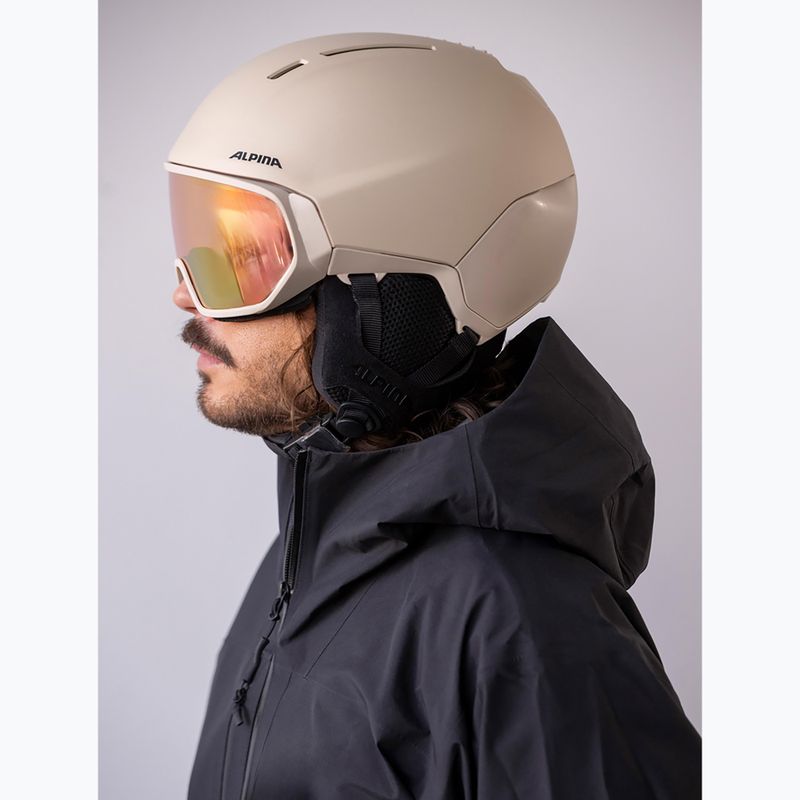 Kask narciarski Alpina Vizzard QV MIPS sand matt 6