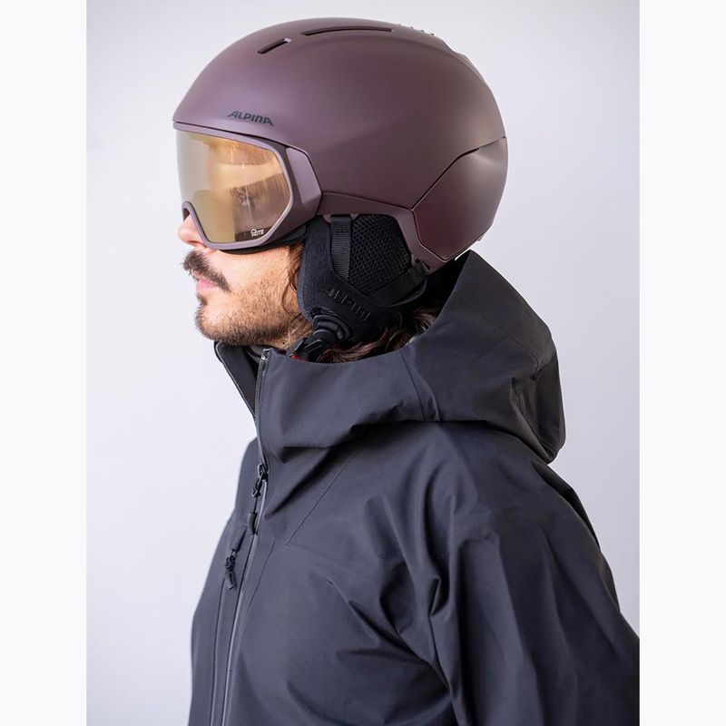 Kask narciarski Alpina Vizzard Q-Lite ox brown att 6