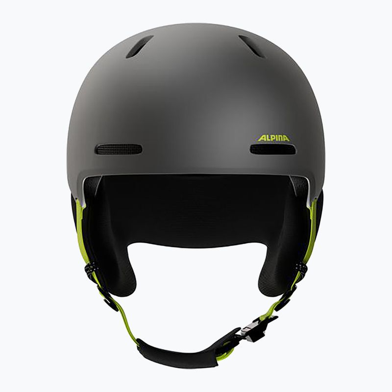 Kask narciarski dziecięcy Alpina Zupo 2 charcoal neon matt 3