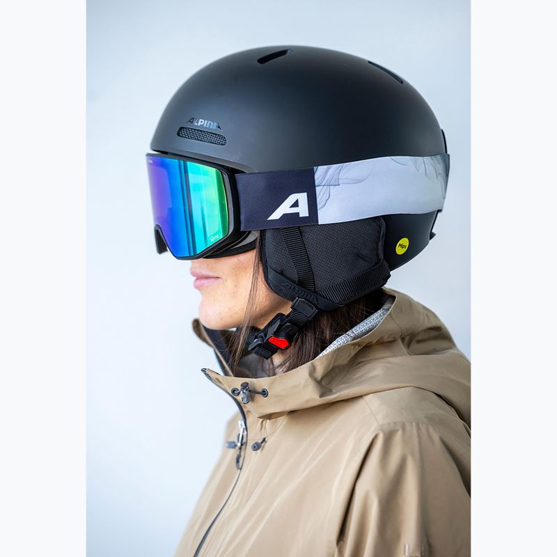 Gogle narciarskie Alpina Venet Q-Lite black/green matt 4