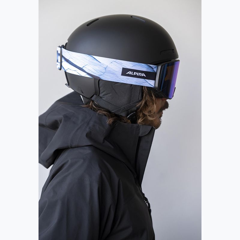 Gogle narciarskie Alpina Venet M Q-Lite black/blue matt 6