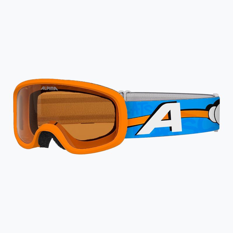 Gogle narciarskie dziecięce Alpina Piney 2.0 orange/blue matt
