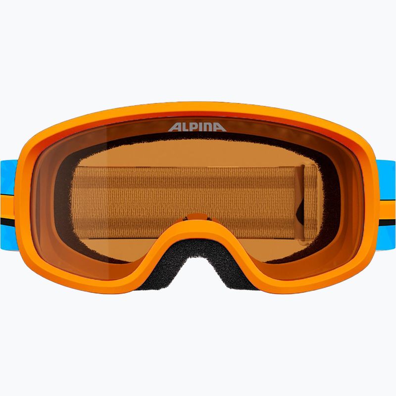 Gogle narciarskie dziecięce Alpina Piney 2.0 orange/blue matt 2