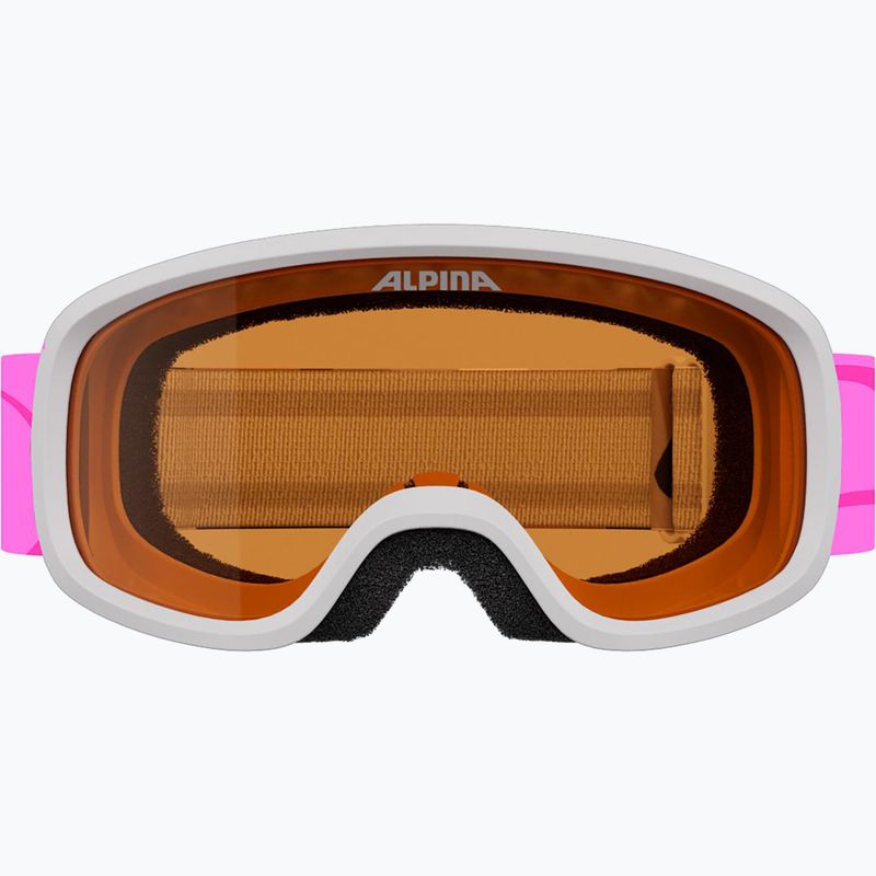 Gogle narciarskie dziecięce Alpina Piney 2.0 white/pink matt 2