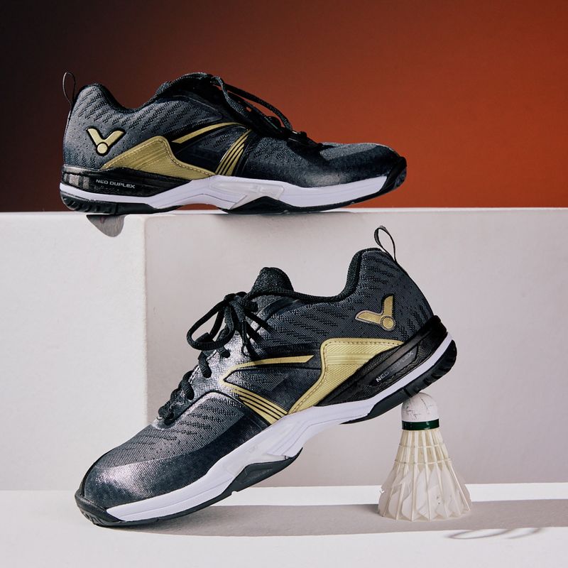 Buty do badmintona męskie VICTOR A930 CX black/gold 4