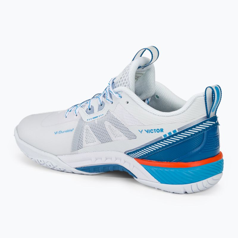 Buty do badmintona męskie VICTOR S82III AF white/myconos blue 3