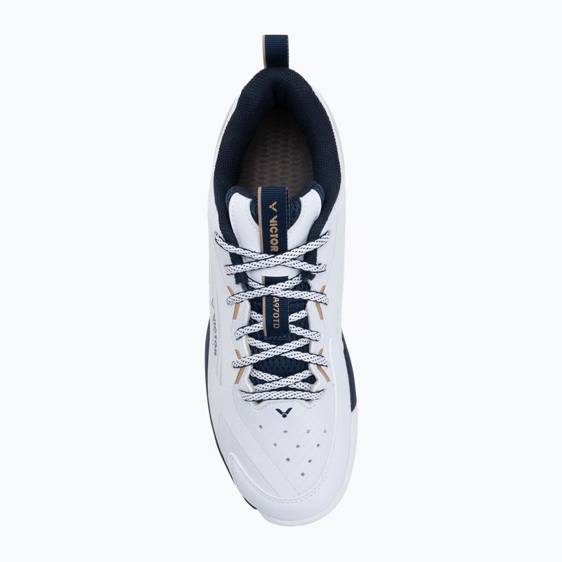 Buty do badmintona męskie VICTOR A970TD AX bright white/light gold 5