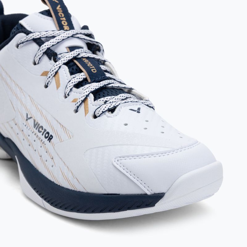 Buty do badmintona męskie VICTOR A970TD AX bright white/light gold 7
