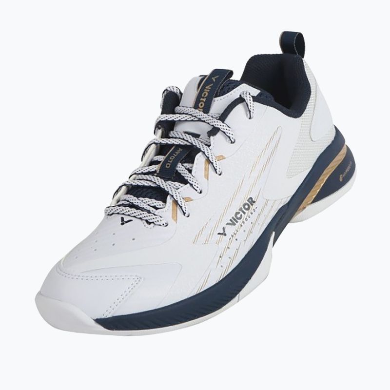 Buty do badmintona męskie VICTOR A970TD AX bright white/light gold 8