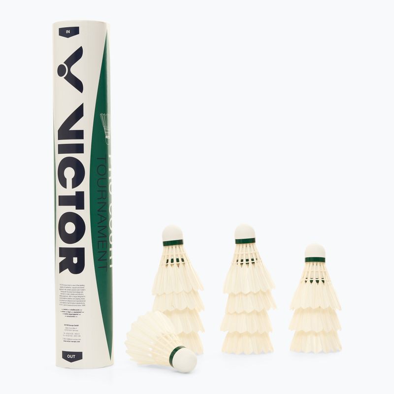 Lotki do badmintona VICTOR Pro Court Tournament 12 szt. white