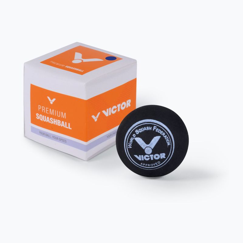 Piłka do squasha VICTOR Squashball Single Blue black