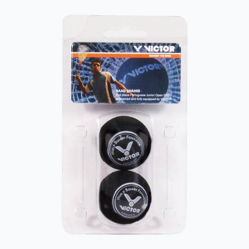 Piłka do squasha VICTOR Squashball Blue 2 szt. black