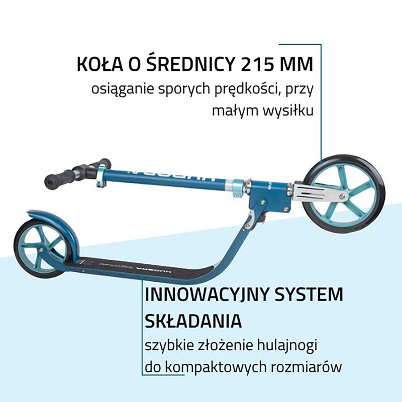 Hulajnoga miejska Hudora Bigwheel 215 niebieska 14126 10