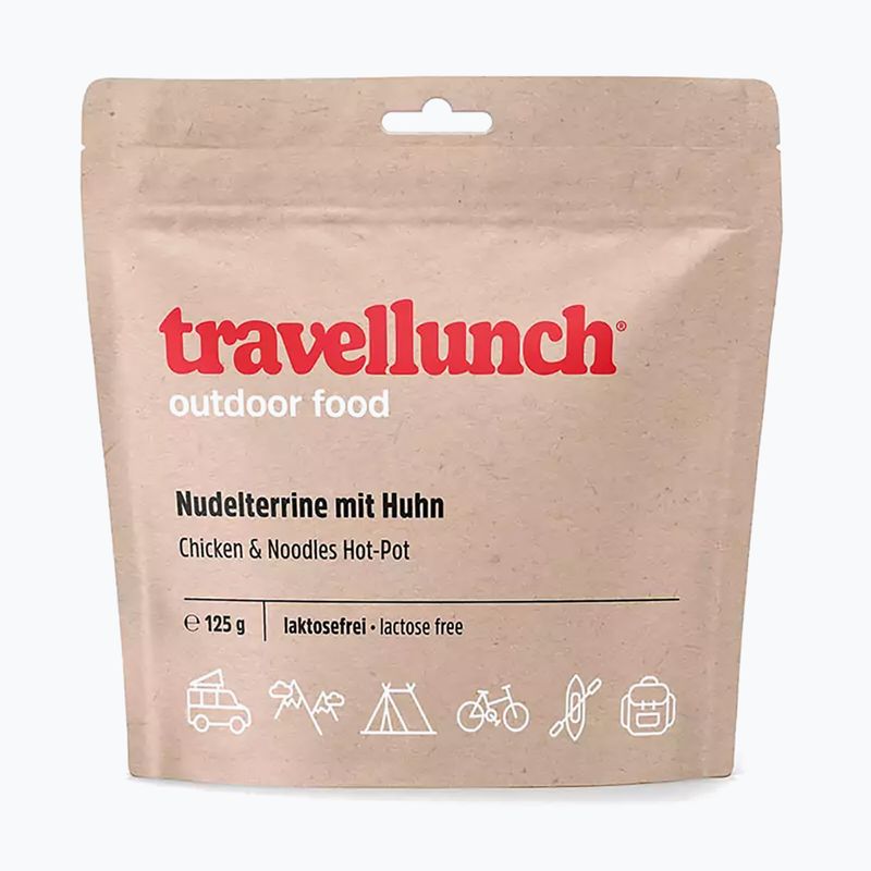 Żywność liofilizowana travellunch Makaron z Kurczakiem Hot Pot Bez Laktozy 125 g