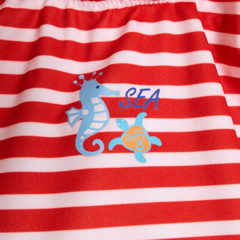 Strój kąpielowy jednoczęściowy dziecięcy z pieluszką Fashy 15470 Babies Little Stars multi-color 3