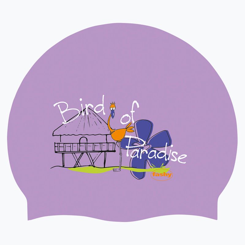 Czepek pływacki dziecięcy Fashy 30402 Printed purple 2
