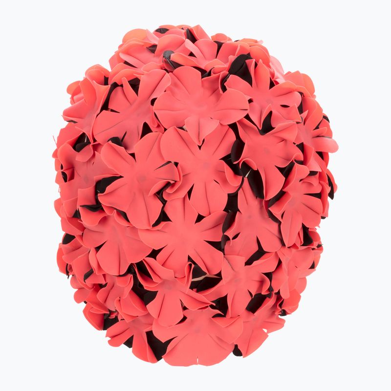 Czepek pływacki damski Fashy Flowers red/black 2