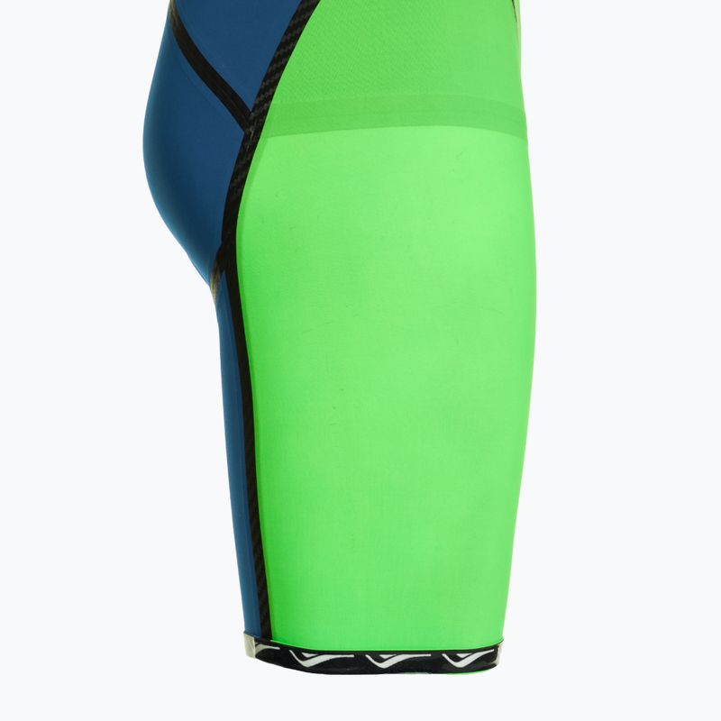 Strój pływacki jednoczęściowy damski aquaFeel Neck to Knee Speedblue neon green 4