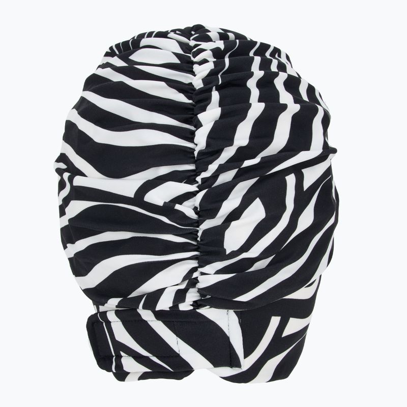 Czepek pływacki damski Fashy Exclusive black/white 2