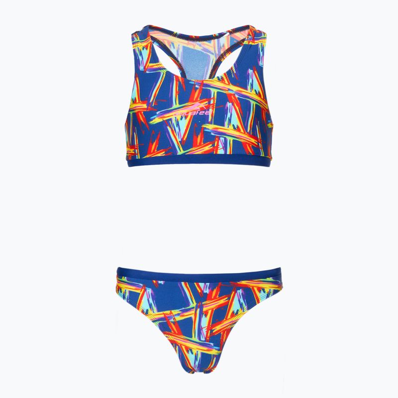 Strój pływacki dwuczęściowy dziecięcy aquaFeel Racerback colorful a