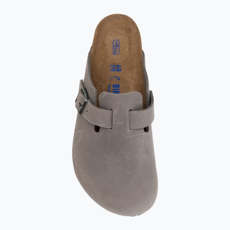 Klapki BIRKENSTOCK Boston Soft Footbed Oiled Leather Regular iron 5