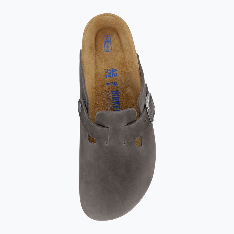 Klapki BIRKENSTOCK Boston Soft Footbed Oiled Leather Narrow iron 10