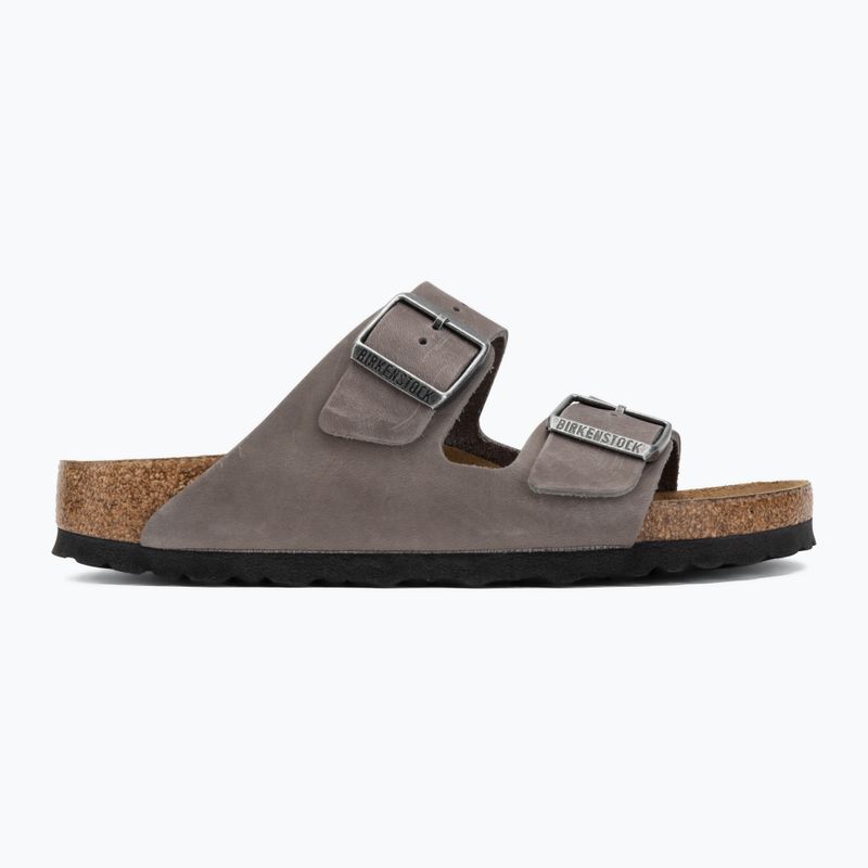 Klapki BIRKENSTOCK Arizona Soft Footbed Oiled Leather Narrow iron 2