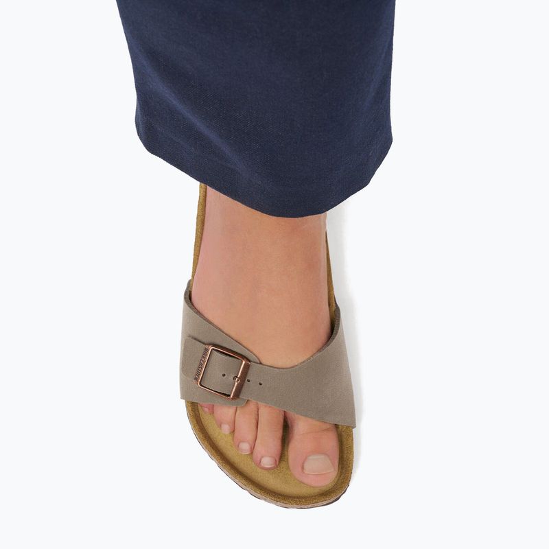 Klapki damskie BIRKENSTOCK Madrid Birkibuc Regular stone 9