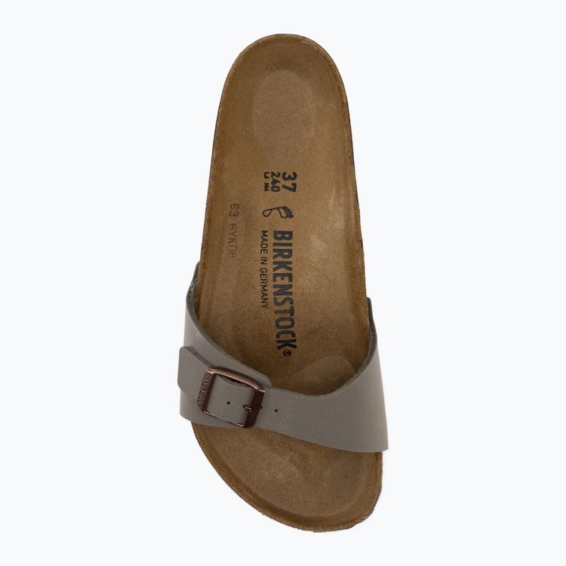 Klapki damskie BIRKENSTOCK Madrid Birkibuc Regular stone 4