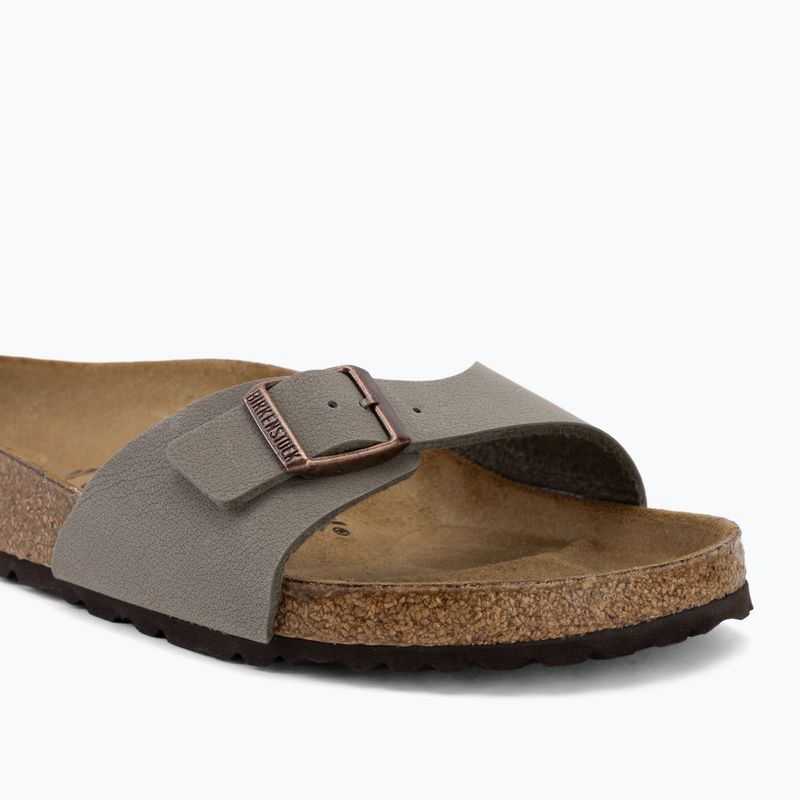 Klapki damskie BIRKENSTOCK Madrid Birkibuc Regular stone 7