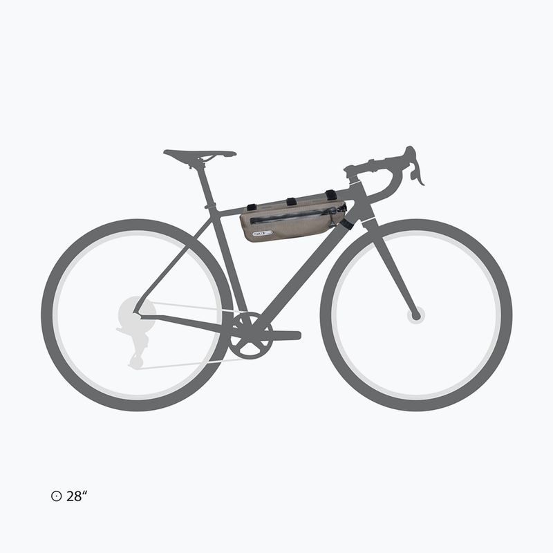 Torba rowerowa na ramę ORTLIEB Frame-Pack Toptube 3 l dark sand 9