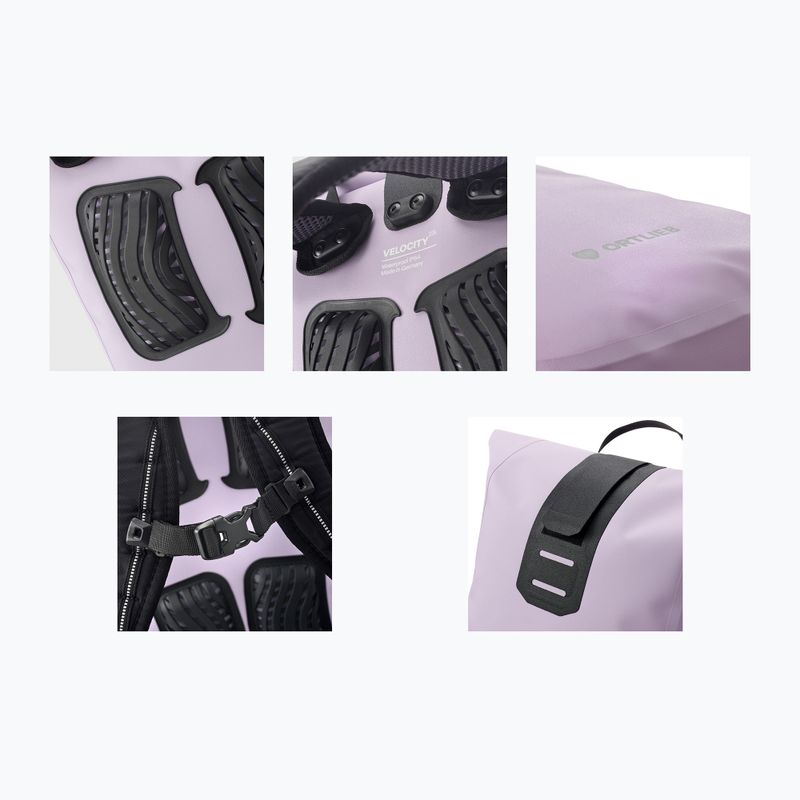 Plecak ORTLIEB Velocity Tidura Strong 23 l lavender 9