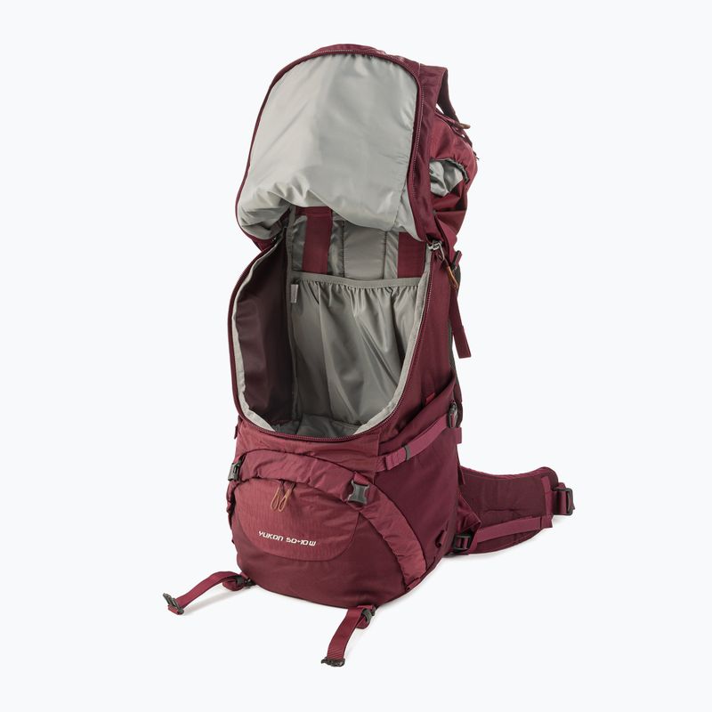 Plecak trekkingowy damski Tatonka Yukon 50+10 l bordowy 1341.368 4