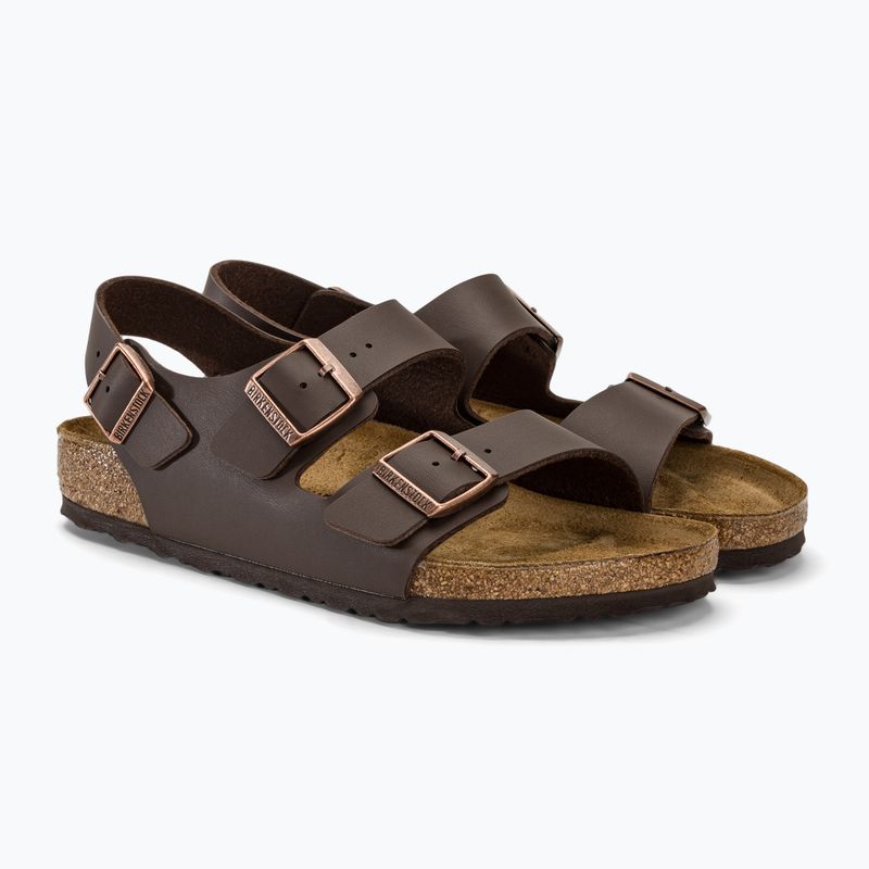 Sandały BIRKENSTOCK Milano BF Regular dark brown 4