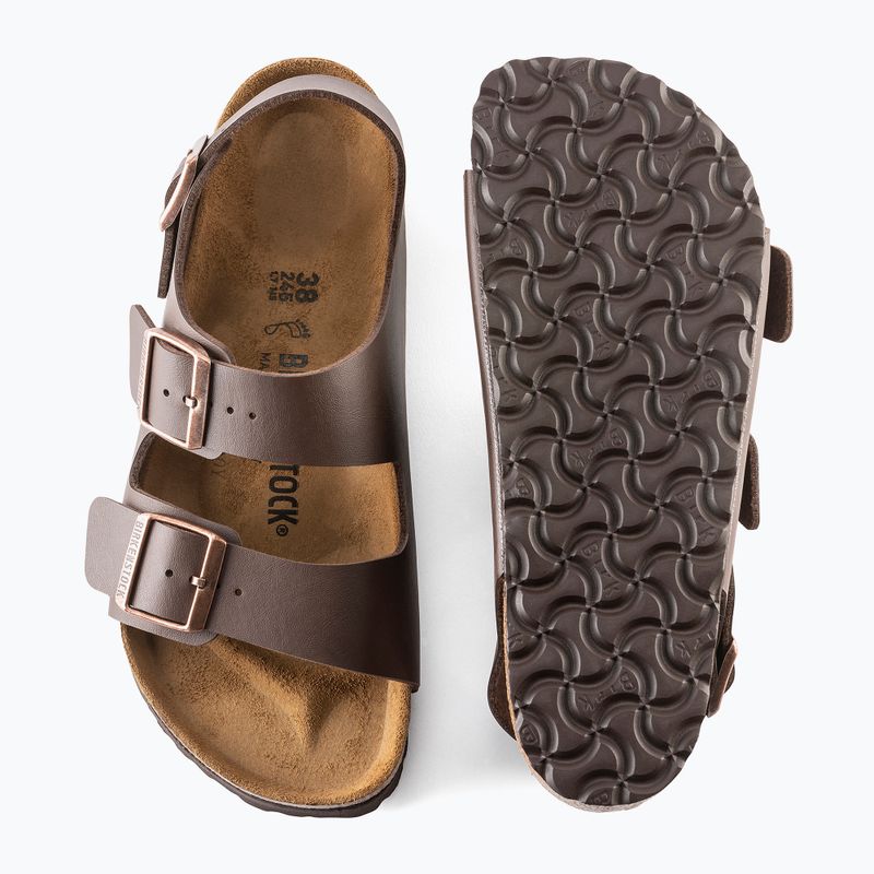 Sandały BIRKENSTOCK Milano BF Regular dark brown 9